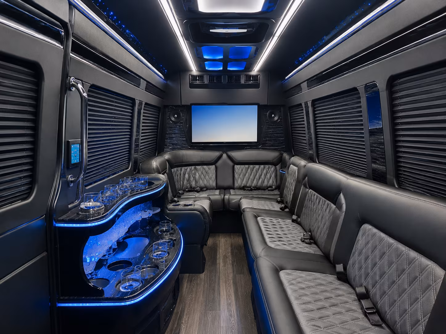 carrollton sprinter limousine interior
